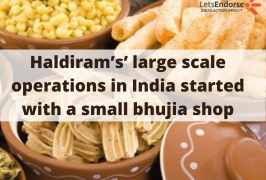 Haldiram’s’ large scale operations in India started with a small bhujia shop